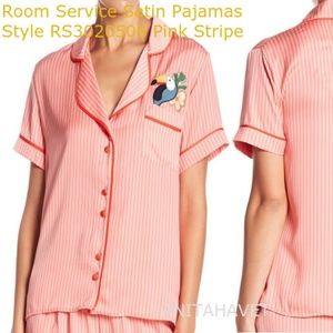 Room Service Satin Pajamas Style Top